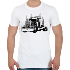 PRINTFASHION kamion - Férfi póló - Fehér férfi póló