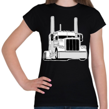 PRINTFASHION Kamion - Női póló - Fekete női póló