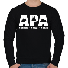 PRINTFASHION Kamionos apa - Férfi pulóver - Fekete férfi pulóver, kardigán
