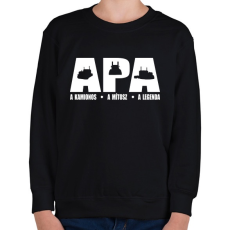 PRINTFASHION Kamionos apa - Gyerek pulóver - Fekete