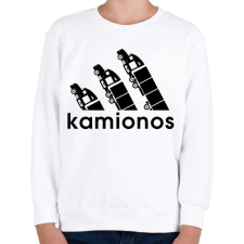 PRINTFASHION Kamionos - Gyerek pulóver - Fehér gyerek pulóver, kardigán