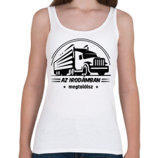 PRINTFASHION Kamionos iroda - Női atléta - Fehér női trikó
