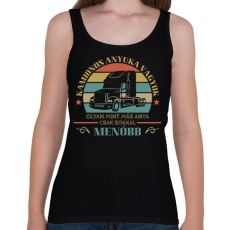 PRINTFASHION Kamionos menő anya - Női atléta - Fekete