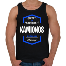 PRINTFASHION Kamionos prémium minőség - Férfi atléta - Fekete