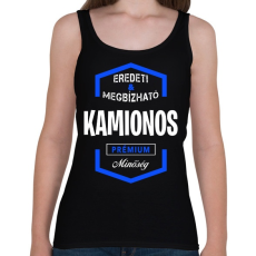 PRINTFASHION Kamionos prémium minőség - Női atléta - Fekete