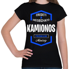 PRINTFASHION Kamionos prémium minőség - Női póló - Fekete női póló
