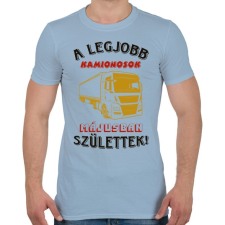 PRINTFASHION Kamionos szülinapja május - Férfi póló - Világoskék férfi póló