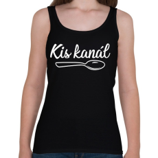 PRINTFASHION Kanál páros - kis kanál 2 - Női atléta - Fekete