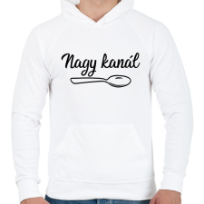 PRINTFASHION Kanál páros - nagy kanál 1 - Férfi kapucnis pulóver - Fehér női pulóver, kardigán