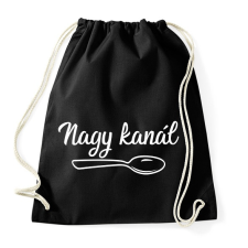 PRINTFASHION Kanál páros - nagy kanál 2 - Sportzsák, Tornazsák - Fekete tornazsák