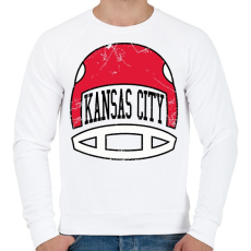 PRINTFASHION Kansas city - Férfi pulóver - Fehér