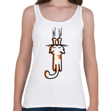 PRINTFASHION Kapaszkodom!  - Női atléta - Fehér női trikó