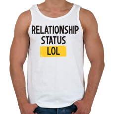 PRINTFASHION Kapcsolati státusz LOL - Férfi atléta - Fehér