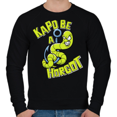 PRINTFASHION Kapd be a horgot  - Férfi pulóver - Fekete