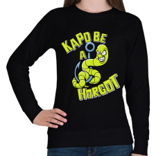 PRINTFASHION Kapd be a horgot - Női pulóver - Fekete női pulóver, kardigán