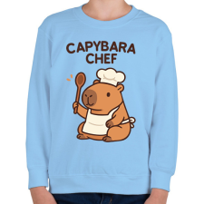 PRINTFASHION Kapibara séf - Gyerek pulóver - Világoskék gyerek pulóver, kardigán