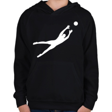 PRINTFASHION Kapus - Gyerek kapucnis pulóver - Fekete