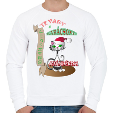 PRINTFASHION Karácsony2 - Férfi pulóver - Fehér