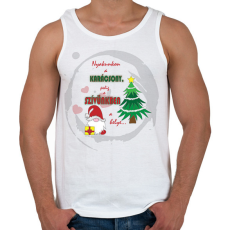 PRINTFASHION Karácsony3 - Férfi atléta - Fehér