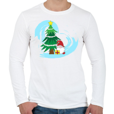 PRINTFASHION Karácsony4 - Férfi hosszú ujjú póló - Fehér férfi póló