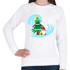 PRINTFASHION Karácsony4 - Női pulóver - Fehér