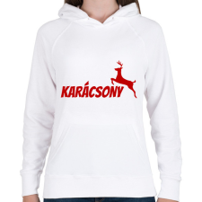 PRINTFASHION KARÁCSONY 2 - Női kapucnis pulóver - Fehér női pulóver, kardigán