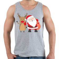 PRINTFASHION Karácsony - Férfi atléta - Sport szürke atléta, trikó