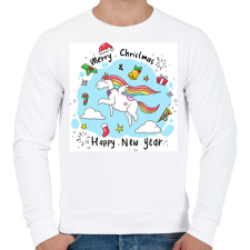 PRINTFASHION Karácsony - Férfi pulóver - Fehér férfi pulóver, kardigán