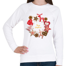 PRINTFASHION Karácsony - karácsonyi díszek - Női pulóver - Fehér