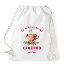 PRINTFASHION karácsony kávé - Sportzsák, Tornazsák - Fehér tornazsák