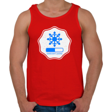 PRINTFASHION KARÁCSONY LOADING  - Férfi atléta - Piros