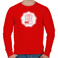 PRINTFASHION KARÁCSONY LOADING - Férfi pulóver - Piros