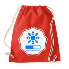 PRINTFASHION KARÁCSONY LOADING  - Sportzsák, Tornazsák - Piros tornazsák
