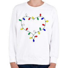 PRINTFASHION Karácsony love - Gyerek pulóver - Fehér gyerek pulóver, kardigán