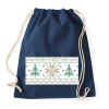 PRINTFASHION Karácsony mintázat - Sportzsák, Tornazsák - Sötétkék