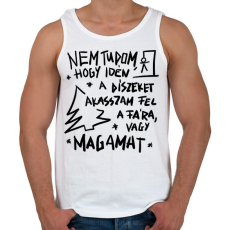 PRINTFASHION Karácsonyfa dísz - Férfi atléta - Fehér