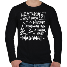 PRINTFASHION Karácsonyfa dísz - Férfi hosszú ujjú póló - Fekete férfi póló