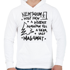 PRINTFASHION Karácsonyfa dísz - Férfi kapucnis pulóver - Fehér férfi pulóver, kardigán