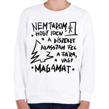 PRINTFASHION Karácsonyfa dísz - Gyerek pulóver - Fehér gyerek pulóver, kardigán