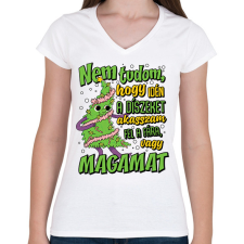 PRINTFASHION Karácsonyfa dísz - Női V-nyakú póló - Fehér női póló