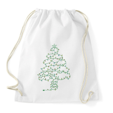 PRINTFASHION Karácsonyfa égő - Sportzsák, Tornazsák - Fehér tornazsák