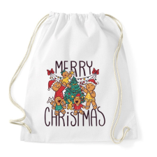 PRINTFASHION Karácsonyfa mézi és barátai - Sportzsák, Tornazsák - Fehér tornazsák