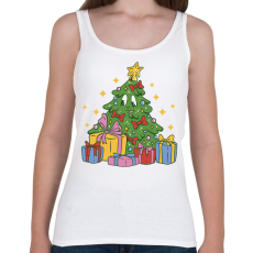 PRINTFASHION Karácsonyfa - Női atléta - Fehér