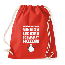 PRINTFASHION KARÁCSONYI ALAK - Sportzsák, Tornazsák - Piros tornazsák