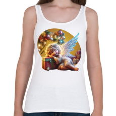 PRINTFASHION Karácsonyi angyal - Női atléta - Fehér