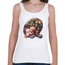 PRINTFASHION Karácsonyi angyal - Női atléta - Fehér