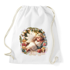 PRINTFASHION Karácsonyi angyal - Sportzsák, Tornazsák - Fehér tornazsák