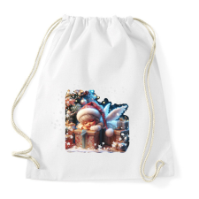 PRINTFASHION Karácsonyi angyal - Sportzsák, Tornazsák - Fehér tornazsák