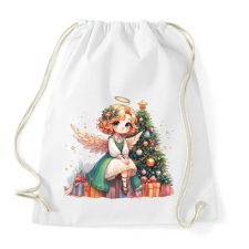 PRINTFASHION Karácsonyi angyal - Sportzsák, Tornazsák - Fehér tornazsák