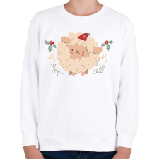 PRINTFASHION Karácsonyi bárány - Gyerek pulóver - Fehér gyerek pulóver, kardigán